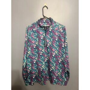 Women's‎ Pebble Beach Dry-Luxe Performance Half Zip Sweater SZ X-Large Butterfly